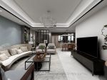 西安省外贸家属院150平三居室设计，时尚养眼的现代轻奢风格