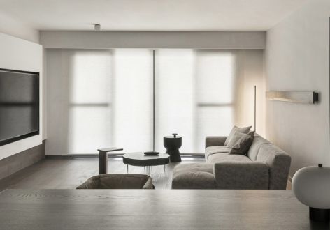 中海·天钻现代风格121平米三居室装修案例