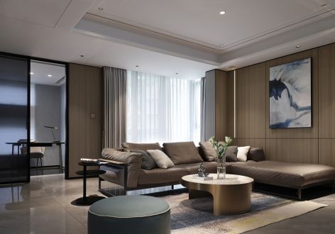 名豪国际220㎡四居室现代风格装修案例