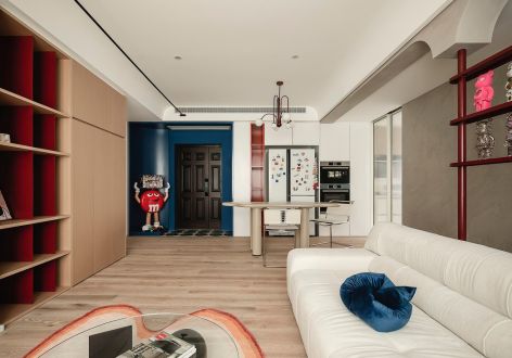 尚城国际现代风格127平米三居室装修案例