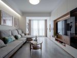 江印日式简约风格87平米二居室装修案例