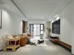 力高国际102㎡三居室现代风格装修案例