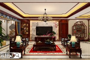 中式家装客厅采用木雕装饰更添一丝古色古香