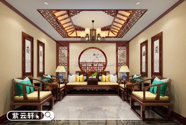 客厅传统中式装修图