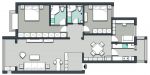首座绿洲j简约风格113㎡三居室装修案例