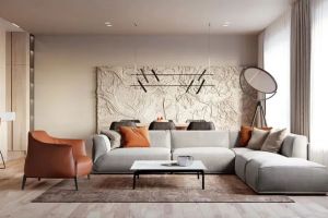 海璟国际132平现代风格三居室装修案例