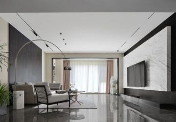 汉唐世家125平现代风格三居室装修案例