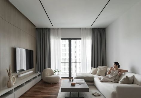 碧桂园凤凰城70平现代风格二居室装修案例