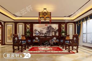 中式别墅大厅精装