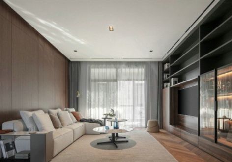 简单大气温馨舒适的160平现代简约三居室