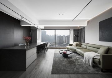 鼎龙湾142平现代风格四居室装修案例