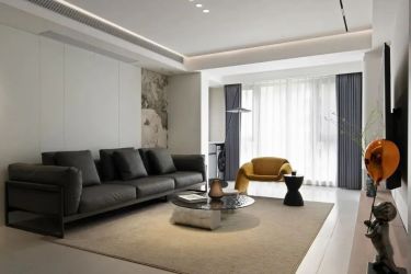 乐基国际社区130㎡三居室现代风格装修案例