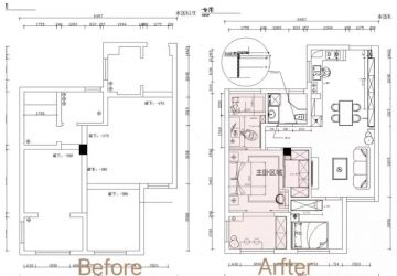 70平米小户型，全屋漂亮又实用，开放式厨房敞亮极了，理想中的家