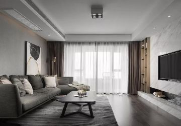 锦安公寓140㎡三居室现代简约装修案例