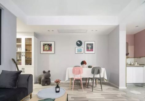 53平的北欧风小户型公寓，简单的色彩营造出清新感