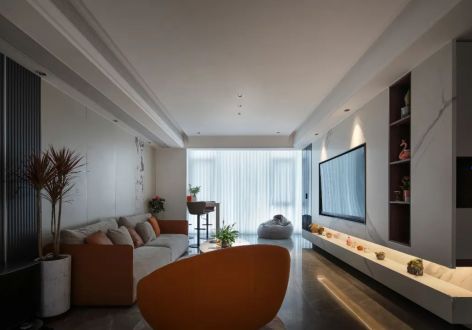 远洋尚东万和140平米现代四居室装修案例