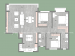 中达御园130㎡现代风格三居室装修案例