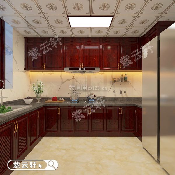 中式别墅厨房装修风格
