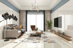 [济南峰上大宅装饰]客厅瓷砖颜色选择，客厅瓷砖适合哪种颜色？