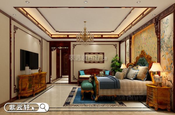 别墅卧室古典中式设计风格
