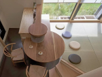 60㎡老房改造日式小家，圆桌吧台+榻榻米+安全感十足的卧室