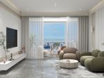 文登上海豪庭现代风格三居室110平米装修案例