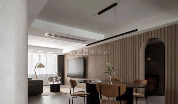 [无锡尚层装饰]118平简约装修案例,暖色简约温馨舒适!