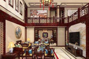 [紫云轩装饰]中式别墅装修设计温婉的复古家居空间