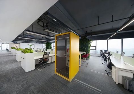 1500平办公室工业风格装修案例