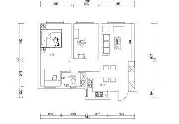 格调绮园102平米中式二居装修案例