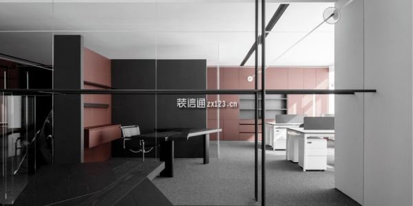 办公室现代风格100㎡设计方案