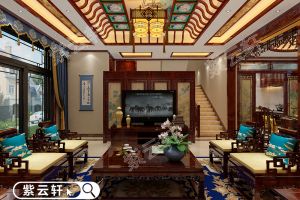 中式客厅装修实景图