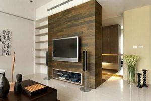 [西安龙发装饰]小户型客厅电视墙如何设计？