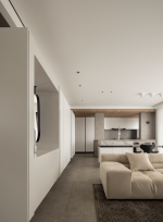融侨滨江城美域120平米现代简约风格三居室装修案例
