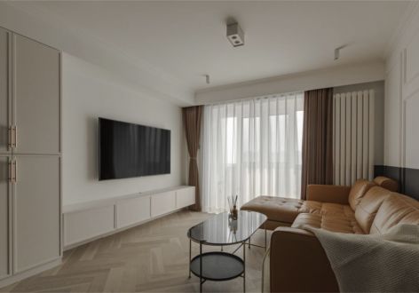 国投赞城5.0现代风格96平米二居室装修案例