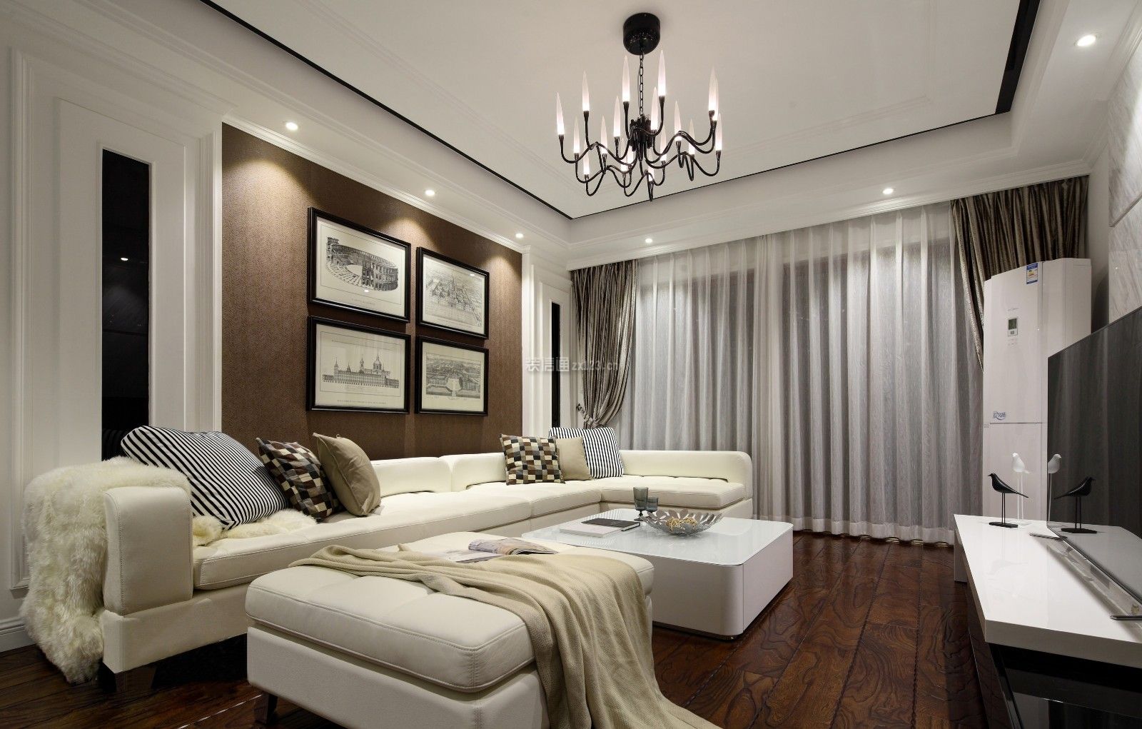 美式客厅装修布局效果图 美式客厅沙发效果图 美式客厅装修图片
