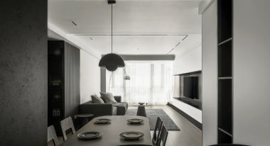 美好香域花境110平米现代风格三居室装修案例