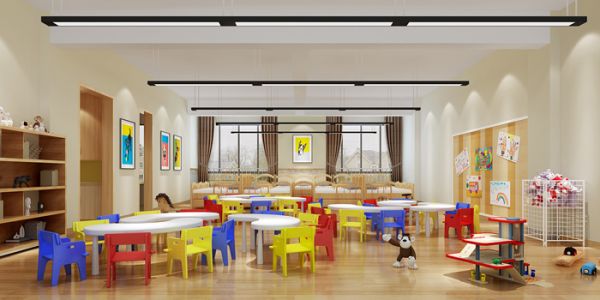 广州幼儿园绚丽风格800平米装修案例