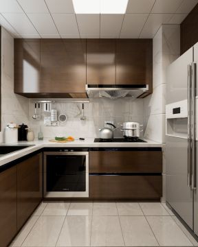 现代简约厨房设计效果图 现代简约厨房装修效果图大全