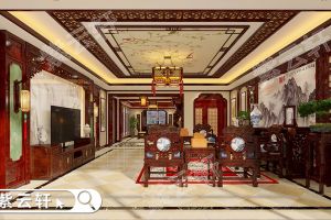 [紫云轩装饰]甘肃中式四合院装修复古家居中的温馨氛围