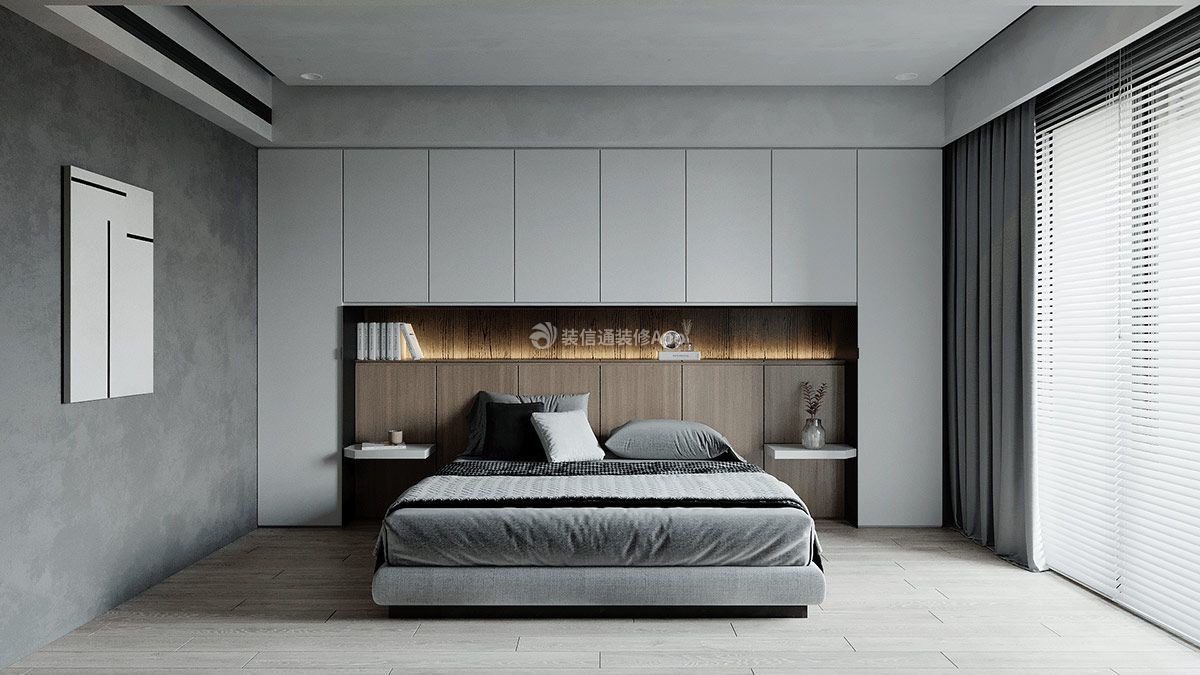 160平米极简欧式卧室装修效果图