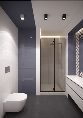 大户型时尚简约欧式卫生间浴室装修效果图