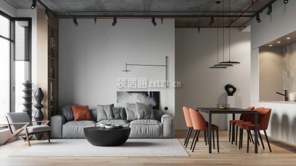 长沙维度空间装饰公司125平现代简约三居室装修案例
