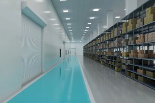 上海工厂仓库走廊设计效果图