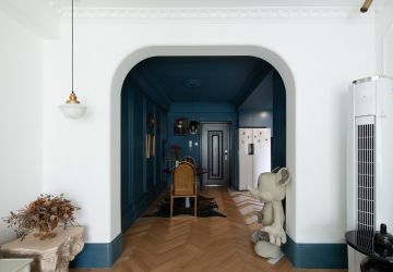 汉阳印象98平方美式风格二居室装修案例