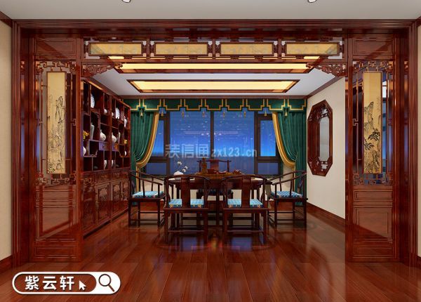 紫云轩中式家庭装修-茶室