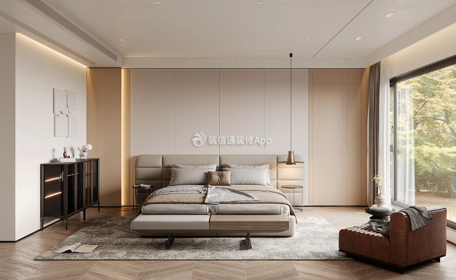 上海别墅现代卧室装潢设计图