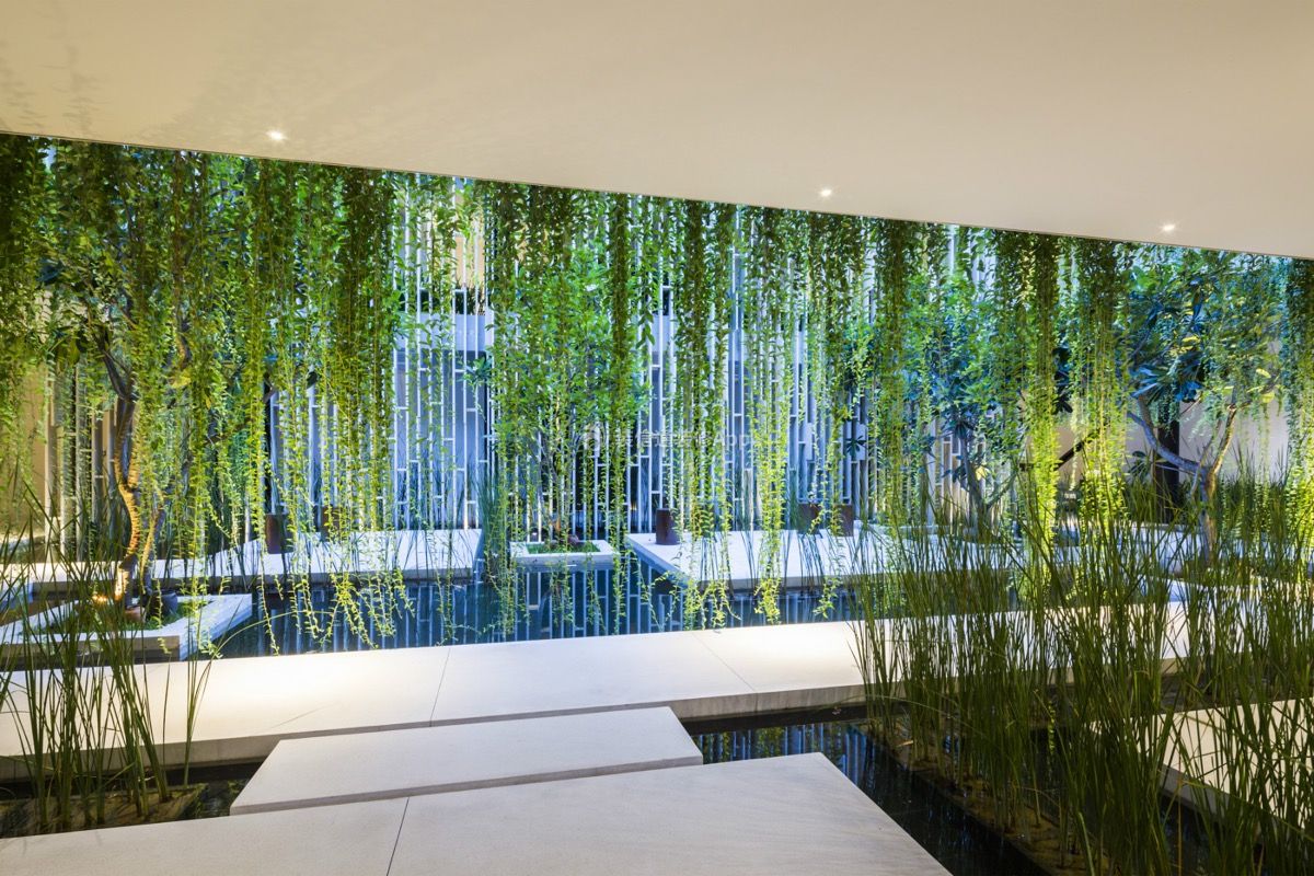 上海别墅自然气息庭院设计装潢效果图