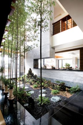 上海别墅庭院植物布置效果图