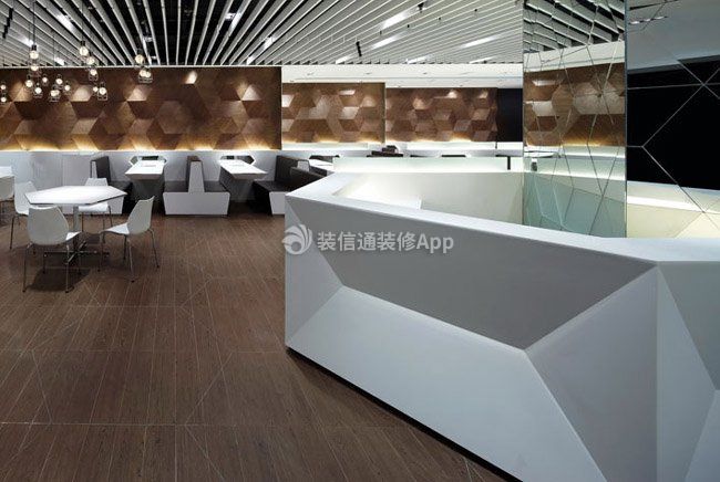 上海大型餐饮店前台设计装修效果图